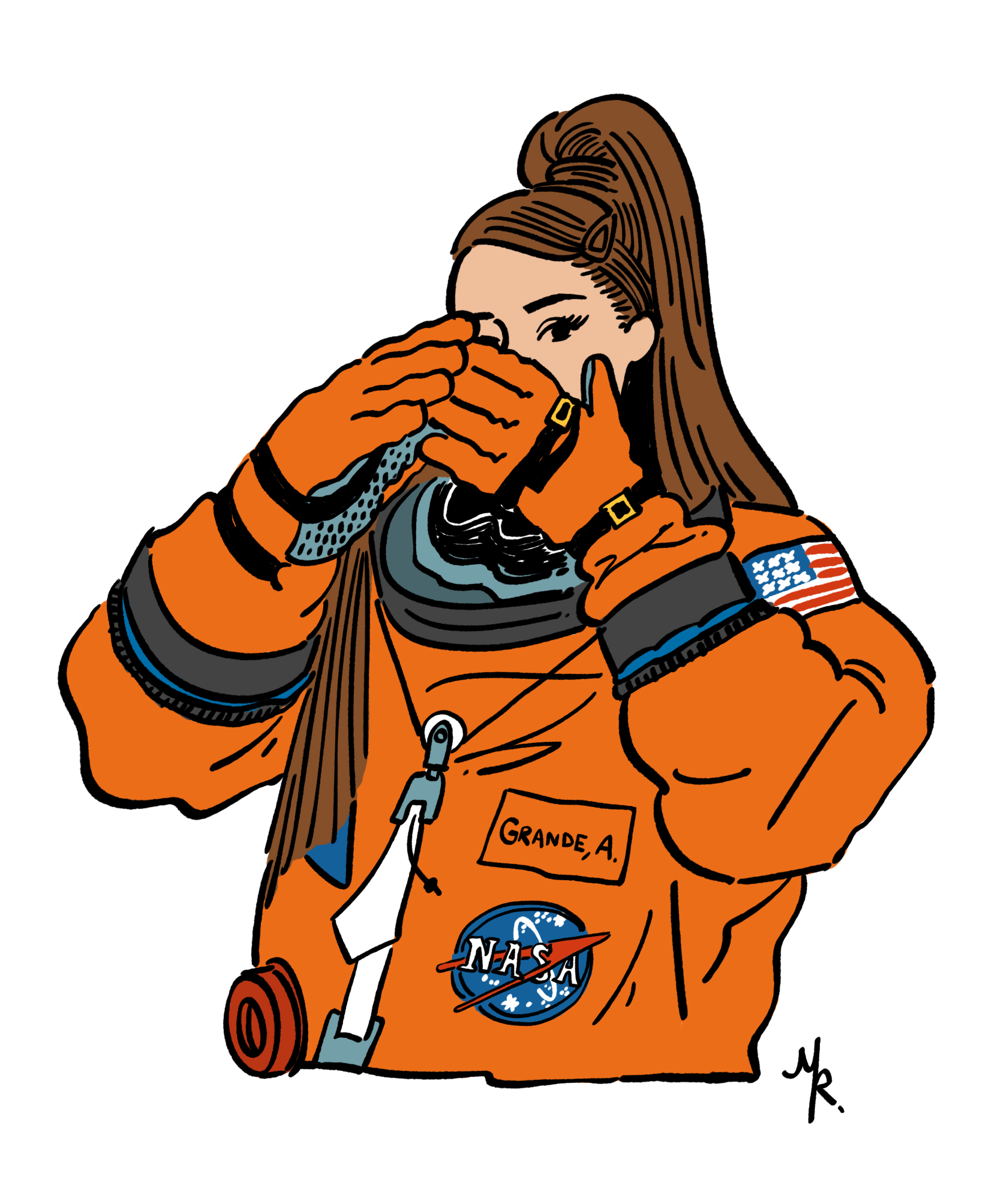 Ariana Grande at  NASA